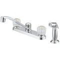 Boston Harbor Boston Harbor F8F10041CP Kitchen Faucet, 2-Faucet Handle, Metal, Chrome F8F10041CP